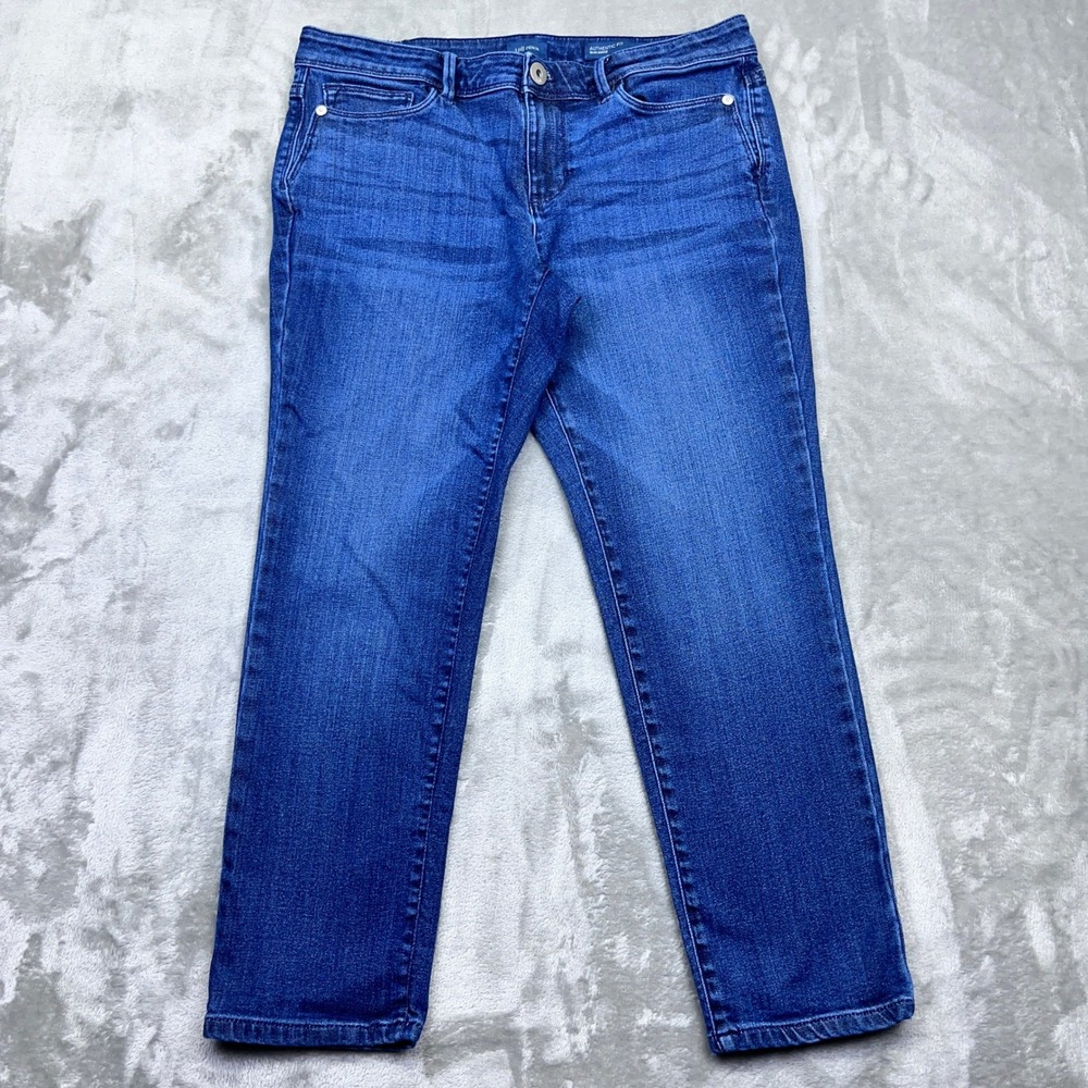 Jill Denim Authentic Fit Slim Ankle Blue Jeans Womens Sz 8 Fits‎ 30" Petite Boho